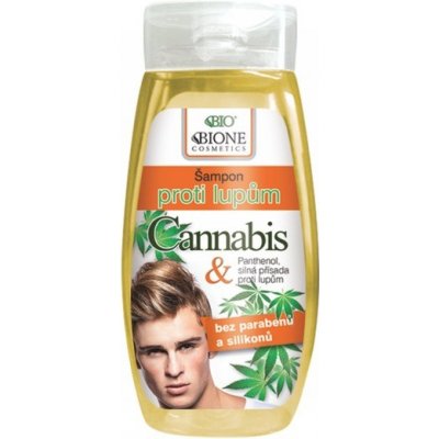 Bione cosmetics Cannabis Šampón na vlasy Proti lupinám pre mužov 260ml