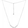 Silvego Strieborný náhrdelník Zoe s príveskom v tvare lístkov s brilliance zirconia MSS175N