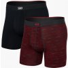 Saxx VIBE XTRA SUPER SOFT BB FLY 2PK spacedye stripe/black Veľkosť: M boxerky