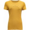 DEVOLD Dámske tričko MYRULL WOMAN MERINO TEE arrowwood - žlté Veľkosť: XS