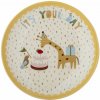 Bloomingville Keramický tanier Celebrate Yellow 16 cm
