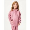 Detská nepremokavá bunda s flísom, Staroružová - veľ. 98/104