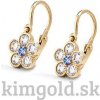 Náušnice pre deti zo žltého zlata k122zTM