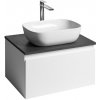 AQUALINE - ALTAIR skrinka s doskou 62,5 cm, biela/antracit bridlica AI267-03
