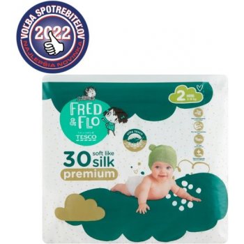 Tesco Fred & Flo Premium plienky 2 Mini 30 ks