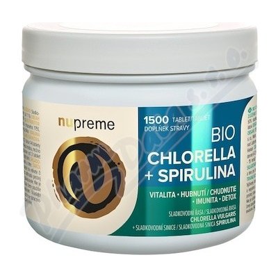 Chlorella+Spirulina tbl.1500 BIO NUPREME