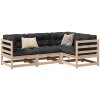 Súprava záhradného nábytku z dreva VidaXL, 4-dielna