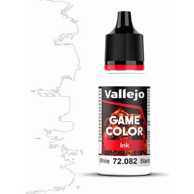 Vallejo Game Color Ink 72082 White 18ml