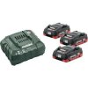 METABO aku základní sada LiHD 3 x 4,0 Ah + ASC 55