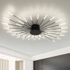 Stropné svietidlo (luster) GOECO čierne moderné LED 100 cm 3150 lm 28 W