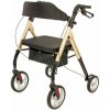 DMA 103 AŠ štvorkolesové chodítko nastaviteľné sedátko - champagne