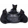Nefertitis Svietnik Trio čiernych mačiek NF30825 - cca 10 cm, 150 g