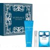 VERSACE Man Eau Fraiche darčeková sada EDT 100 ml + edt 10ml + sprchový gel 150ml pre mužov, 100