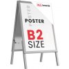 Allboards,Oboustranná reklamní tabule B2 OWZ ve stříbrném hliníkovém rámu,OWZ_P_05