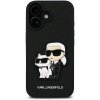 Karl Lagerfeld PU Saffiano Karl and Choupette pre iPhone 16 Black