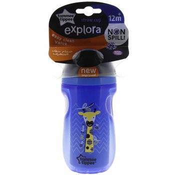 Tommee Tippee Netečúci termohrnček so slamkou Explora 260ml 12m + ružový