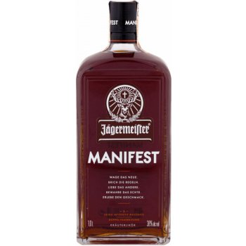 Jägermeister Manifest 38% 1 l (čistá fľaša)