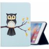 AppleKing puzdro s priestorom na karty pre iPad mini 1 / 2 / 3 / 4 / 5 - sova - možnosť vrátiť tovar ZADARMO do 30tich dní