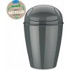 Koziol Odpadkový kôš s výkyvným vekom DEL S 5 l, prírodná sivá