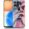 Picasee silikónový čierny obal pre Honor X8 4G - Nemysli toľko