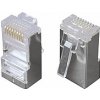 Konektor 8p8c CAT5E neskladaný, STP, licna (100ks) 11238804