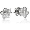 GOLDIE Strieborné náušnice Kvetinky LEAS180.KM