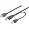 Goobay 93353 USB 2.0 USB A zásuvka, USB A vidlice x2, 0,3m 93353