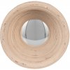 Clayre & Eef Béžové antik okrúhle nástenné vypuklé zrkadlo Beneoit – Ø 19*7 cm - Clayre & Eef