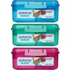 Sistema Delený desiatový box Lunch Bento Cube s nádobou na jogurt a 2 tácky 1,25 l mix farieb