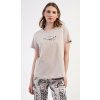 Vienetta Secret dámské capri pyžamo Elena béžová