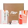 Fler Smooth Skin darčeková sada Blush holiaci strojček Fler+ nástenný držiak+ 2 päťbrité hlavice+ Foamtastic Amber pena na holenie+ Slow It Down rýchlo sa vstrebávajúci telový krém Darčeková sada
