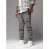 Ombre Men's jogger pants with cargo pockets and print - gray šedá XL Ombre 5902228977216