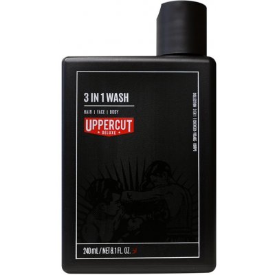 Uppercut 3in1 Wash mycí gel na vlasy tělo a obličej 240 ml