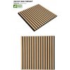 ASKO Dizajnový akust. panel ECO dyha dub bielený/čierna plsť 18 x 400 x 2600 mm