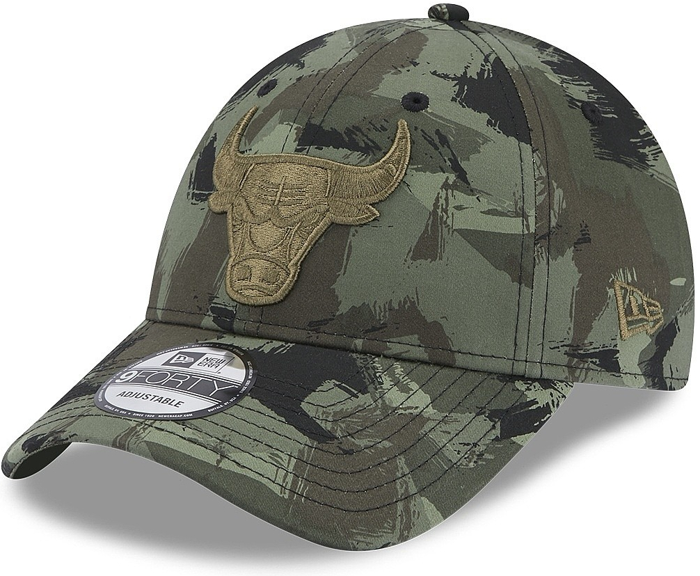 New Era 9FO Painted Aop NBA Chicago Bulls New Olive/Black