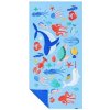Spokey KIDDY Rýchloschnúci športový uterák, 80 x 160 cm, morský svet