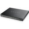 Zyxel XS3800-28, 28-port 10GbE L2+ Switch, MultiGig, 12x 10G Copper, 8x 10G dual pers., 8x 10G SFP+. Dual PSU
