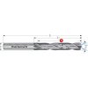 Karnasch 2204121200056 | Tvrdokovový vrták na titan 12,0x56-116x12 mm