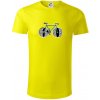 Narodeniny 60 rokov na bicykli - Tričko z organickej bavlny - S ( Citrónová )