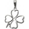 KA 2711LOTW - Zlatý prívesok štvorlístok z bieleho zlata 0.55 g 0.55 g