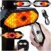 SMEROVKA na bicykel Kolobežka blikače signalizátor USB diaľkové ovládanie Zadná lampa
