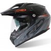 Motocyklová prilba XRC Dual Alpiner 3.0 tmavo šedá/čierna/oranžová vel´ 2XL