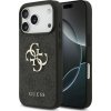 Guess PU 4G Metal Logo Zadný Kryt pre iPhone 17 Pro Grey