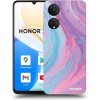 Picasee silikónový čierny obal pre Honor X7 - Pink liquid