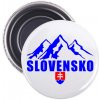 Slovenské Srdce Magnetka - Slovensko - Biela