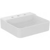 Ideal Standard Conca Ceram - Umývadlo na dosku, 50x45 cm, bez prepadu, 3 otvory na batériu, biela T381601