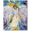 Maľovanie podľa čísel - farebný anjel