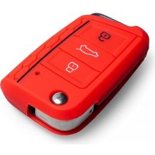 Kľúčenka Ochranné silikónové puzdro na kľúč pre VWSeatŠkoda novšej generácie, s vystreľovacím kľúčom