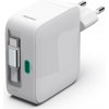 Fast Charger, GaN, 2x USB-C, Extendable Charging Cable, PD, 65 W, white - HAMA 00200025