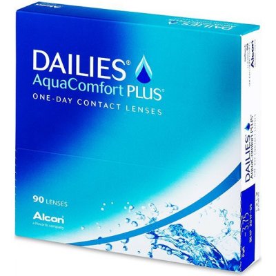 Alcon Dailies AquaComfort Plus (90 šošoviek) Dioptrie: -13.50, Zakrivenie: 8.70, Priemer: 14.00